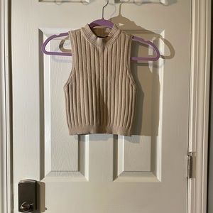Sweater Tank Crop Top